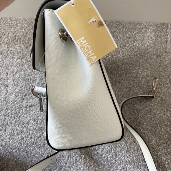 Michael Kors small Ava satchel bag crossbody NWT white - Picture 5 of 9